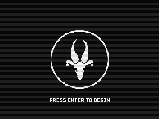 Title Screen Option with Scan Lines